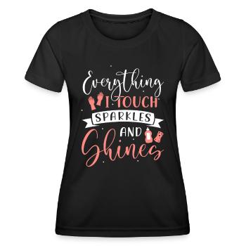 Week of Appreciation for Housekeeping - Women's Functional T-Shirt - black - Front - AI Model Female 172 light (172cm)