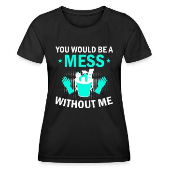 Week of Appreciation for Housekeeping - Women's Functional T-Shirt - black - Front - AI Model Female 172 light (172cm)