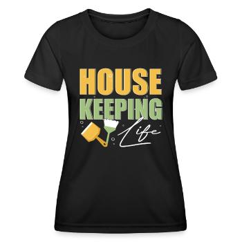 Week of Appreciation for Housekeeping - Women's Functional T-Shirt - black - Front - AI Model Female 172 light (172cm)