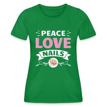 Nail Tech Maniküre Nail Technikerin - Frauen Funktions-T-Shirt - Kelly Green - Vorne - AI Model Female 172 dark (172cm)