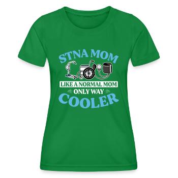 STNA Staatlich geprüfte Pflegeassistentin - Frauen Funktions-T-Shirt - Kelly Green - Vorne - AI Model Female 172 dark (172cm)
