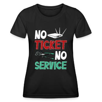 Administrateur réseau Administrateur système Réseau - T-shirt sport Femme - noir - Devant - AI Model Female 172 light (172cm)