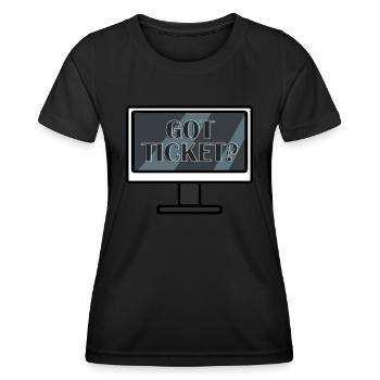 Administrateur réseau Administrateur système Réseau - T-shirt sport Femme - noir - Devant - AI Model Female 172 light (172cm)