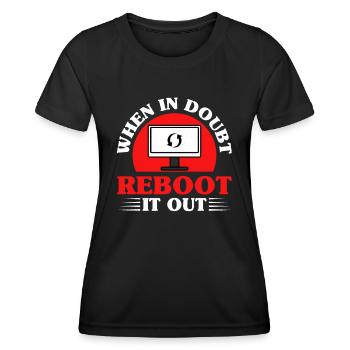 Administrateur réseau Administrateur système Réseau - T-shirt sport Femme - noir - Devant - AI Model Female 172 light (172cm)