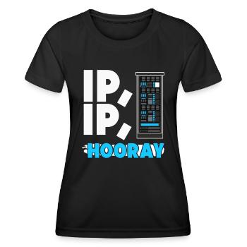 Administrateur réseau Administrateur système Réseau - T-shirt sport Femme - noir - Devant - AI Model Female 172 light (172cm)