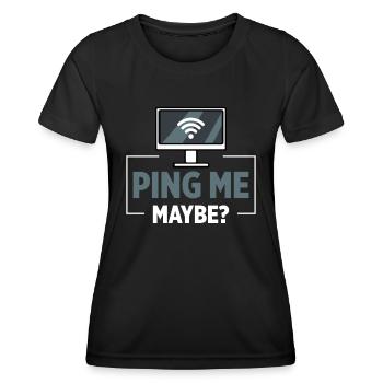 Administrateur réseau Administrateur système Réseau - T-shirt sport Femme - noir - Devant - AI Model Female 172 light (172cm)