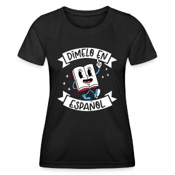 Spanischlehrerin Maestra Bilinguale Lehrerin - Frauen Funktions-T-Shirt - Schwarz - Vorne - AI Model Female 172 light (172cm)
