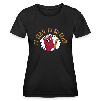 Spanischlehrerin Maestra Bilinguale Lehrerin - Frauen Funktions-T-Shirt - Schwarz - Vorne - AI Model Female 172 light (172cm)