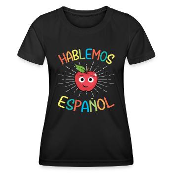 Spanischlehrerin Maestra Bilinguale Lehrerin - Frauen Funktions-T-Shirt - Schwarz - Vorne - AI Model Female 172 light (172cm)