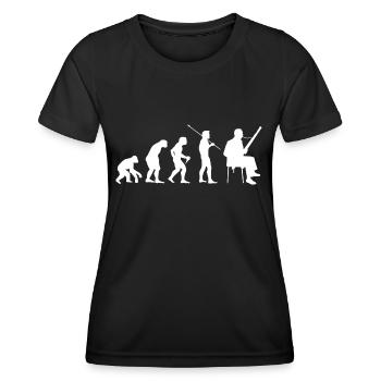 Fagott Evolution Fagottist - Frauen Funktions-T-Shirt - Schwarz - Vorne - AI Model Female 172 light (172cm)