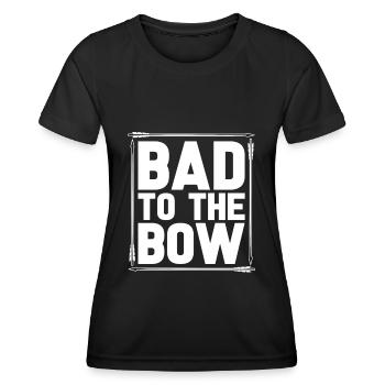 Tir à l’arc Flèche Tir à l’arc Tir à l’arc - T-shirt sport Femme - noir - Devant - AI Model Female 172 light (172cm)