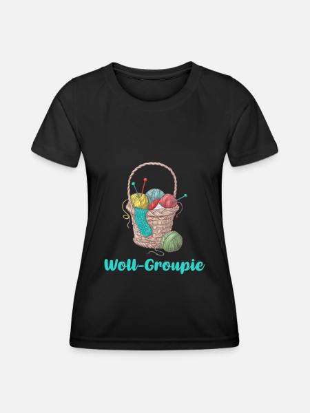 Stricken - Frauen Funktions-T-Shirt - Schwarz