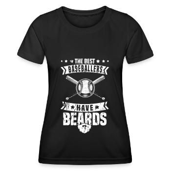 Baseball - Frauen Funktions-T-Shirt - Schwarz - Vorne - AI Model Female 172 light (172cm)