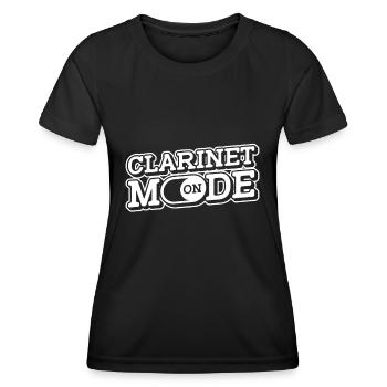 Spielmannszug Fanfarenzug Clarinette Musique de cuivres - T-shirt sport Femme - noir - Devant - AI Model Female 172 light (172cm)