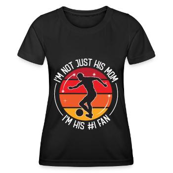 Fußball Fussball - Frauen Funktions-T-Shirt - Schwarz - Vorne - AI Model Female 172 light (172cm)