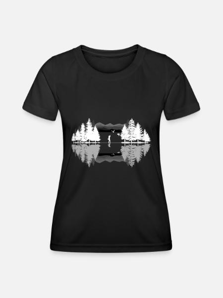 Vogelbeobachter Vögel Beobachten Ornithologe - Frauen Funktions-T-Shirt - Schwarz