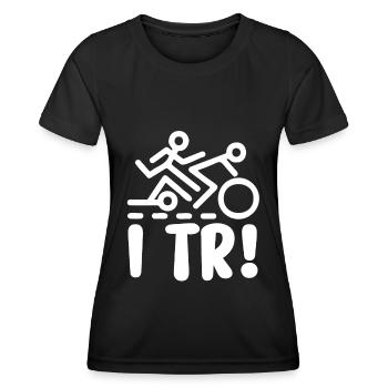 Triathlon - T-shirt sport Femme - noir - Devant - AI Model Female 172 light (172cm)
