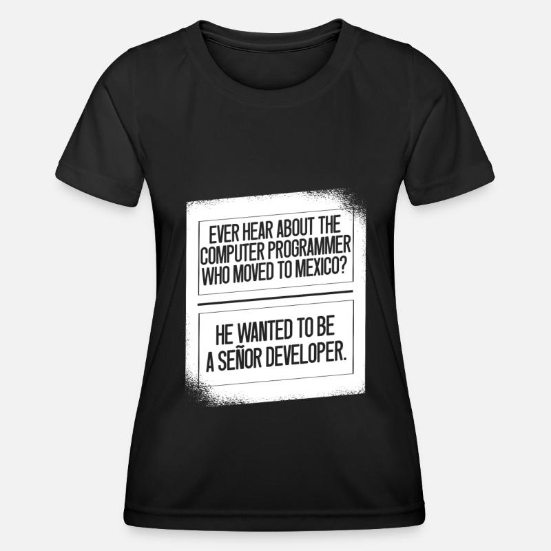 Programmer Coder Software Developer - Women's Functional T-Shirt - black