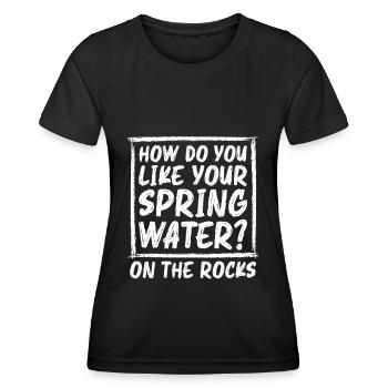 Rafting Wildwasser Kanu Kajak - Frauen Funktions-T-Shirt - Schwarz - Vorne - AI Model Female 172 light (172cm)