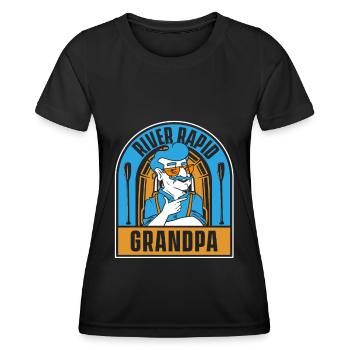 Rafting Wildwasser Kanu Kajak - Frauen Funktions-T-Shirt - Schwarz - Vorne - AI Model Female 172 light (172cm)