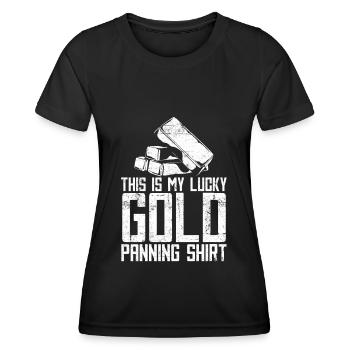 Gold Mining Gold Mine - Women's Functional T-Shirt - black - Front - AI Model Female 172 light (172cm)
