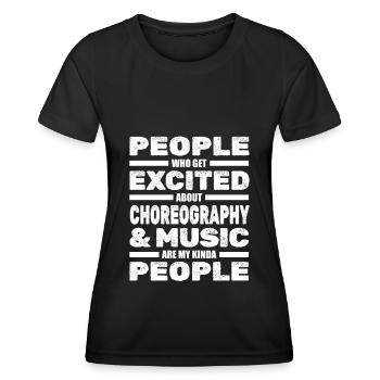 Tanzen Tänzer Tanz - Frauen Funktions-T-Shirt - Schwarz - Vorne - AI Model Female 172 light (172cm)