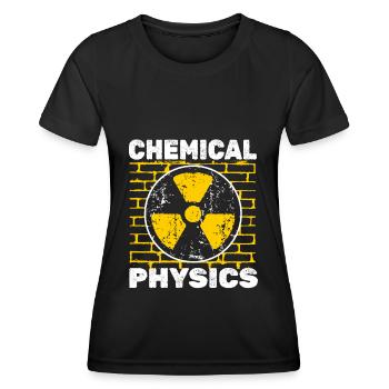 Physik Physiker - Frauen Funktions-T-Shirt - Schwarz - Vorne - AI Model Female 172 light (172cm)