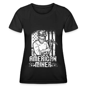 Gold Mining Gold Mine - Women's Functional T-Shirt - black - Front - AI Model Female 172 light (172cm)