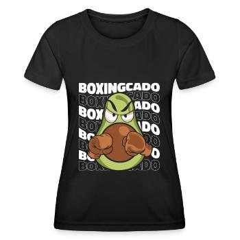 Boxe Boxe Boxe Boxe Combat Fighter - T-shirt sport Femme - noir - Devant - AI Model Female 172 light (172cm)