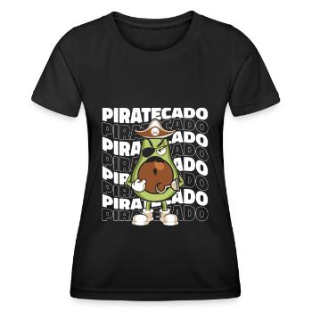 Pirate - T-shirt sport Femme - noir - Devant - AI Model Female 172 light (172cm)