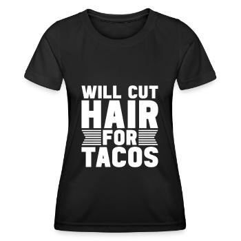 Coiffeur Coiffeur Coiffure Coiffure Coiffure Coiffure - T-shirt sport Femme - noir - Devant - AI Model Female 172 light (172cm)
