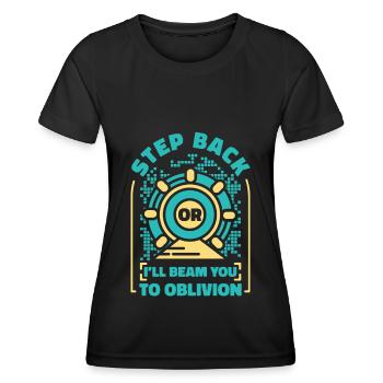 Physik Physiker - Frauen Funktions-T-Shirt - Schwarz - Vorne - AI Model Female 172 light (172cm)