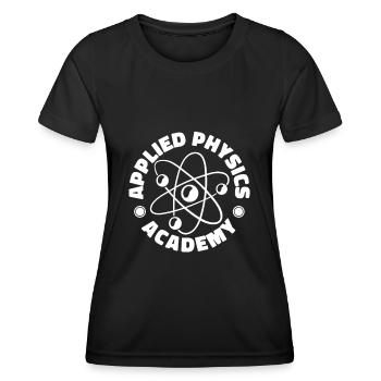 Physik Physiker - Frauen Funktions-T-Shirt - Schwarz - Vorne - AI Model Female 172 light (172cm)
