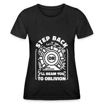 Physik Physiker - Frauen Funktions-T-Shirt - Schwarz - Vorne - AI Model Female 172 light (172cm)