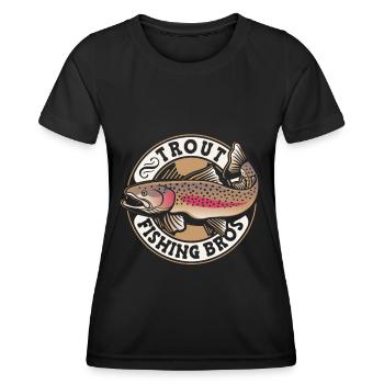 Pêcheur Pêcheur Pêcheurs Pêche - T-shirt sport Femme - noir - Devant - AI Model Female 172 light (172cm)