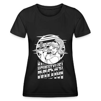 Hairdresser Hairdresser Hair Hairstyle Hair Stylist - Women's Functional T-Shirt - black - Front - AI Model Female 172 light (172cm)