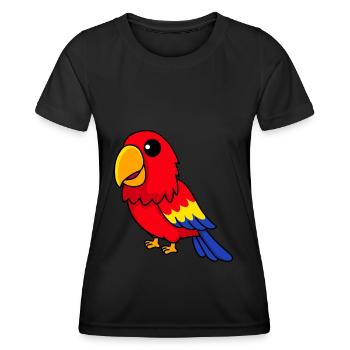 Papagai Comic Tier - Frauen Funktions-T-Shirt - Schwarz - Vorne - AI Model Female 172 light (172cm)