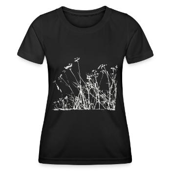 Meadow plants of nature - Women's Functional T-Shirt - black - Front - AI Model Female 172 light (172cm)