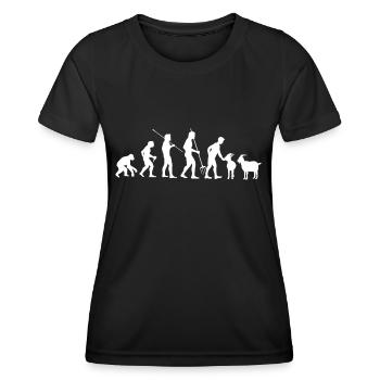 Ziege - Frauen Funktions-T-Shirt - Schwarz - Vorne - AI Model Female 172 light (172cm)