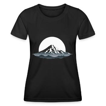 Majesté de la montagne - T-shirt sport Femme - noir - Devant - AI Model Female 172 light (172cm)