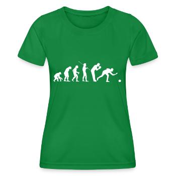 Kegel Team Shirt Bowling Evolution Cône cône - T-shirt sport Femme - vert - Devant - AI Model Female 172 dark (172cm)