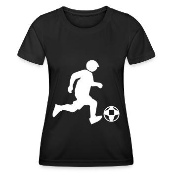 Footballers Football - Women's Functional T-Shirt - black - Front - AI Model Female 172 light (172cm)