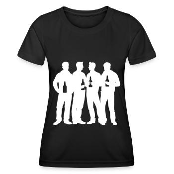 Bachelor Party Team - Women's Functional T-Shirt - black - Front - AI Model Female 172 light (172cm)