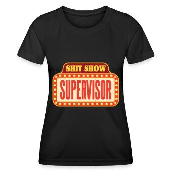 Zirkus Scheißshow Supervisor - Frauen Funktions-T-Shirt - Schwarz - Vorne - AI Model Female 172 light (172cm)