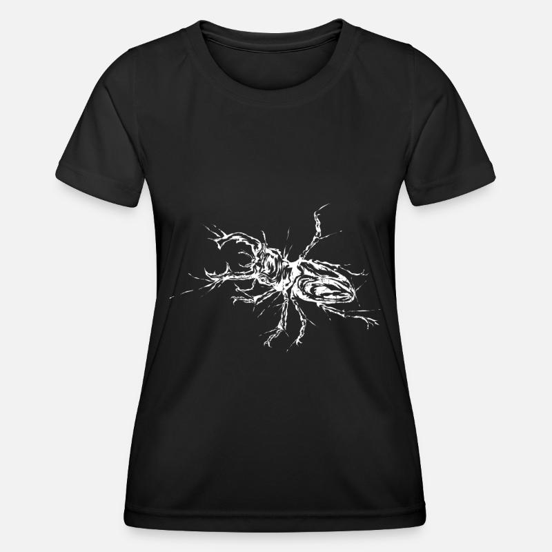 Stag beetle - Women's Functional T-Shirt - black