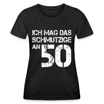50. Geburtstag Geburtstagsgeschenk 50 Jahre - Frauen Funktions-T-Shirt - Schwarz - Vorne - AI Model Female 172 light (172cm)