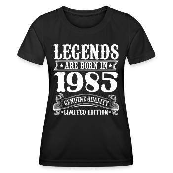 Legends are born in 1985 Birthday 40 Years - Frauen Funktions-T-Shirt - Schwarz - Vorne - AI Model Female 172 light (172cm)