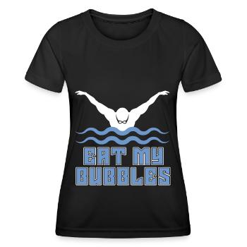 Nageurs nageurs - T-shirt sport Femme - noir - Devant - AI Model Female 172 light (172cm)