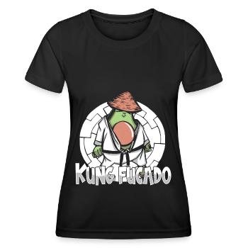 Kung Fu - Frauen Funktions-T-Shirt - Schwarz - Vorne - AI Model Female 172 light (172cm)
