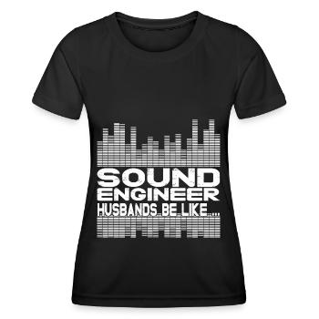 Tontechniker Sound Audio Engineer - Frauen Funktions-T-Shirt - Schwarz - Vorne - AI Model Female 172 light (172cm)